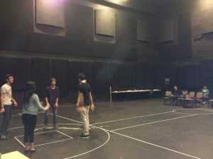 Blake High School theater students practice during class at the performing arts magnet school.