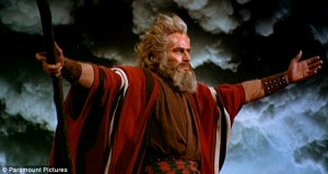 Moses parts the Red Sea