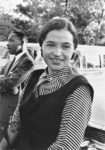 In the late 1990s, Rosa Parks and her foundation applied to start a charter school in inner-city Detroit. She wasn't thinking about privatizing education; she was thinking about ways to lift up the struggling students in her community. (Image from Wikimedia Commons)
