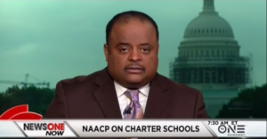 Washington-based TV host Roland Martin hosted a debate on the NAACP's stance against charter schools.