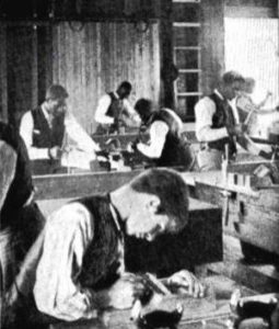 Black and white students at Industrial class. Orange Park school, 1898. Clay County Archives.