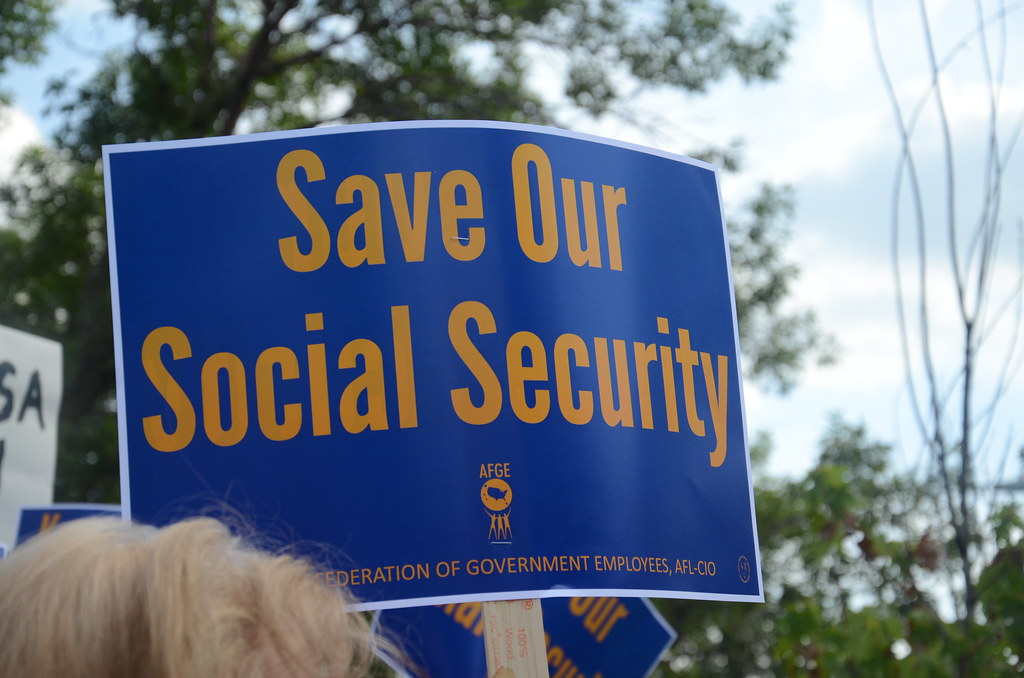 social security protest sign